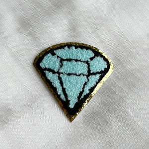 Diamond Patches With Gold Trim