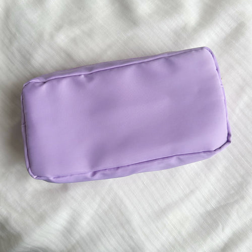 Lilac Cosmetic Zip Bag