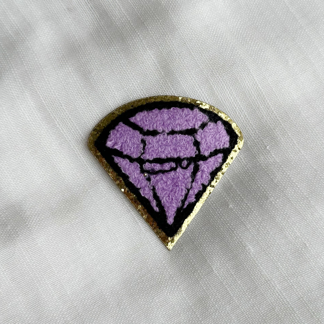 Diamond Patches With Gold Trim