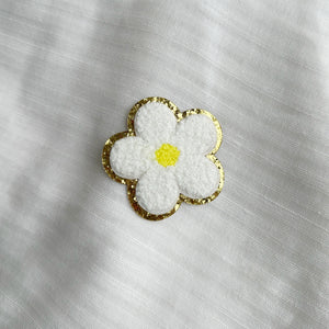 Flower Power Patches With Gold Trim
