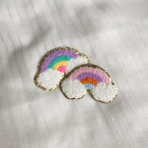 Rainbow Patches With Gold Trim