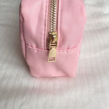Load image into Gallery viewer, Baby Pink Cosmetic Zip Bag