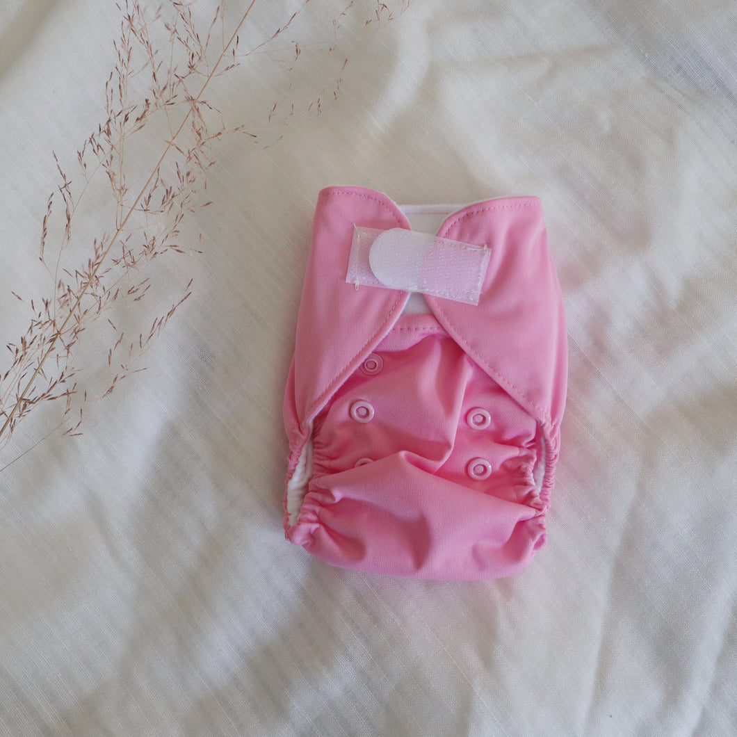 Newborn Pocket Nappy - Baby Pink
