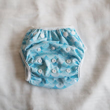 Load image into Gallery viewer, Swim Nappy - Blue Scales
