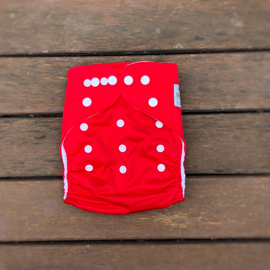 Modern Cloth Nappy - Red