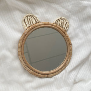Kasey Bear Rattan Mirror