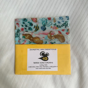 Handmade Round Bees Wax Wraps 3 Pack