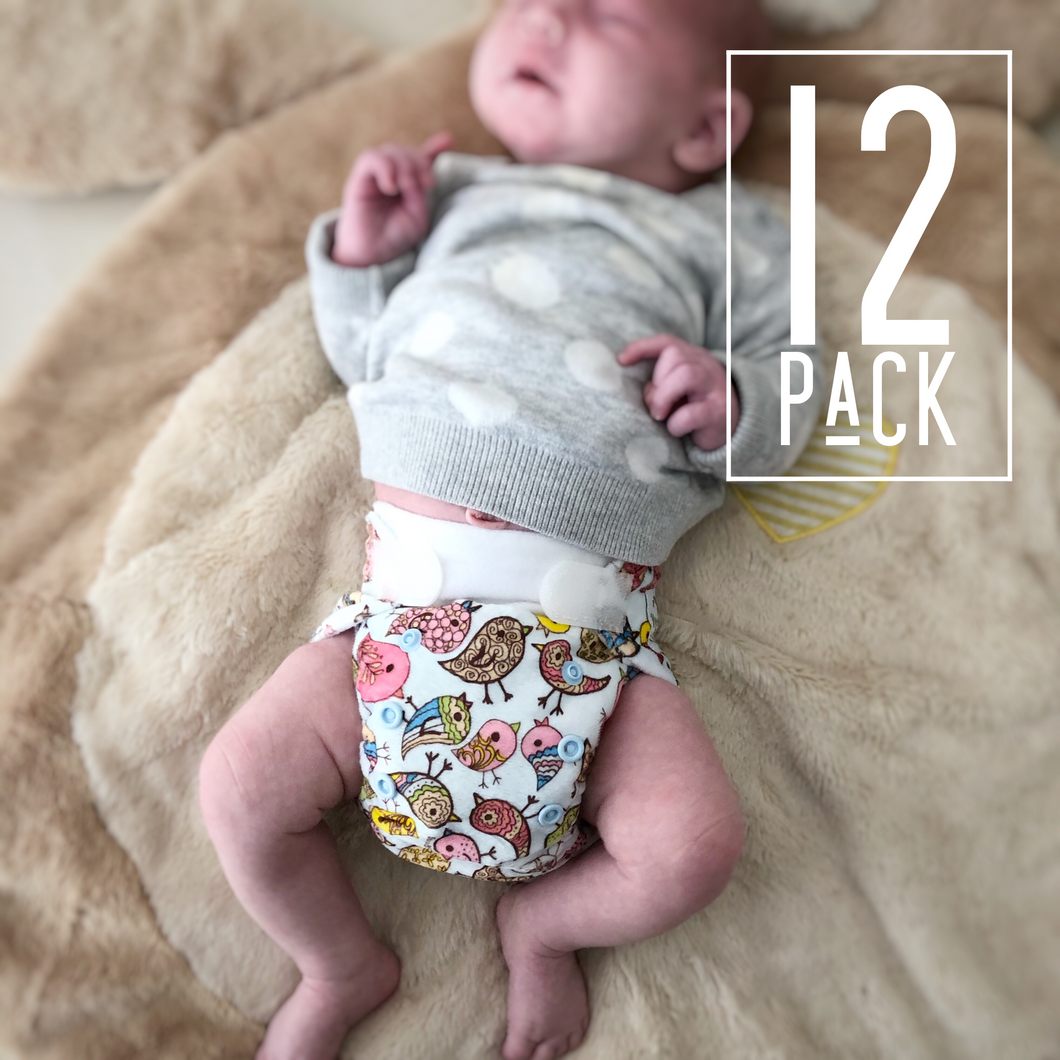 Newborn Nappies - 12 Pack