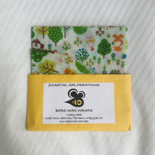 Load image into Gallery viewer, Handmade Round Bees Wax Wraps 3 Pack