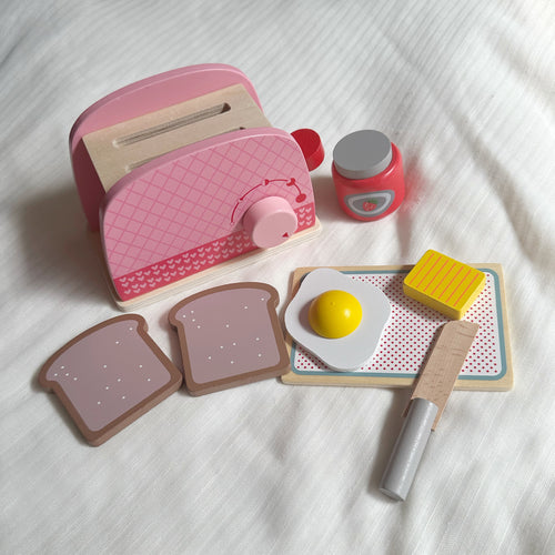 Wooden Play Toaster Pink