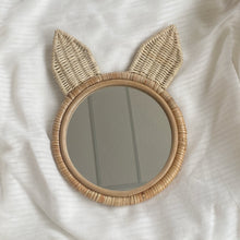 Load image into Gallery viewer, Bella Bunny Rattan Mirror